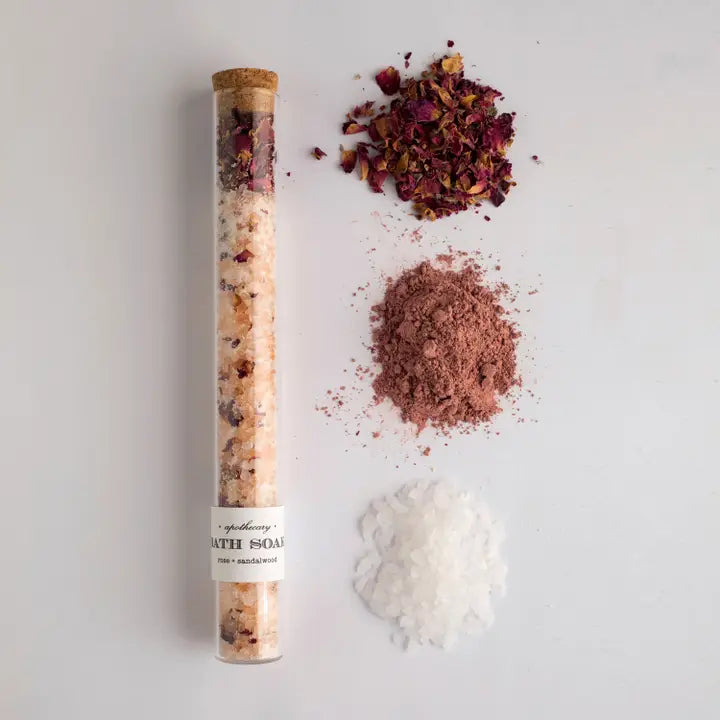 Rose Sandalwood : Bath Soak Tube ( Bath Salts )