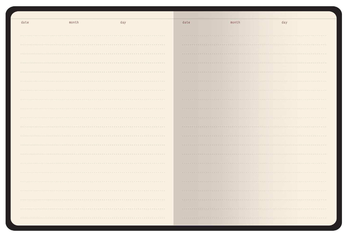 Vegan Leather Hardcover Daily Planner - Soft Petals