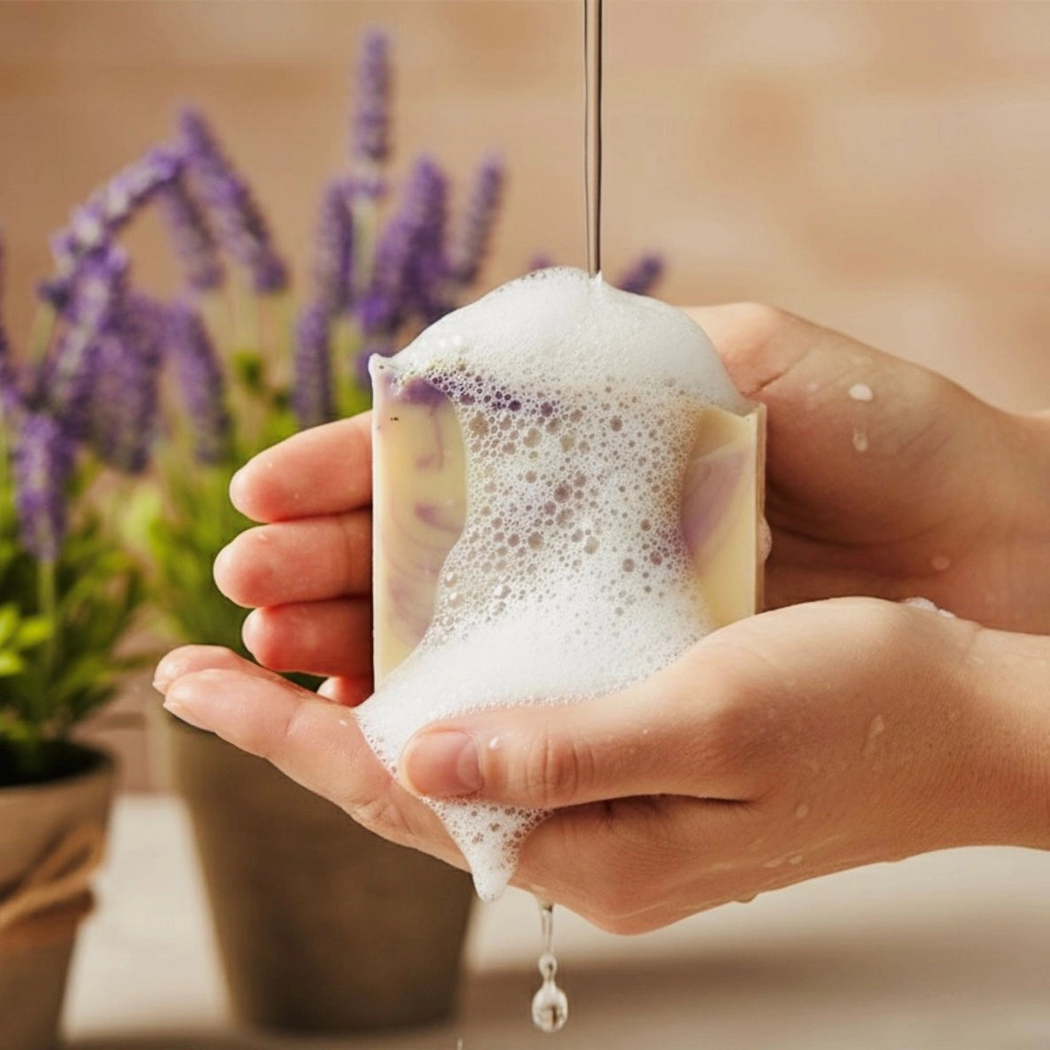 Saratoga Natural Lavender Handmade Soap Bar Vegan Cold Process