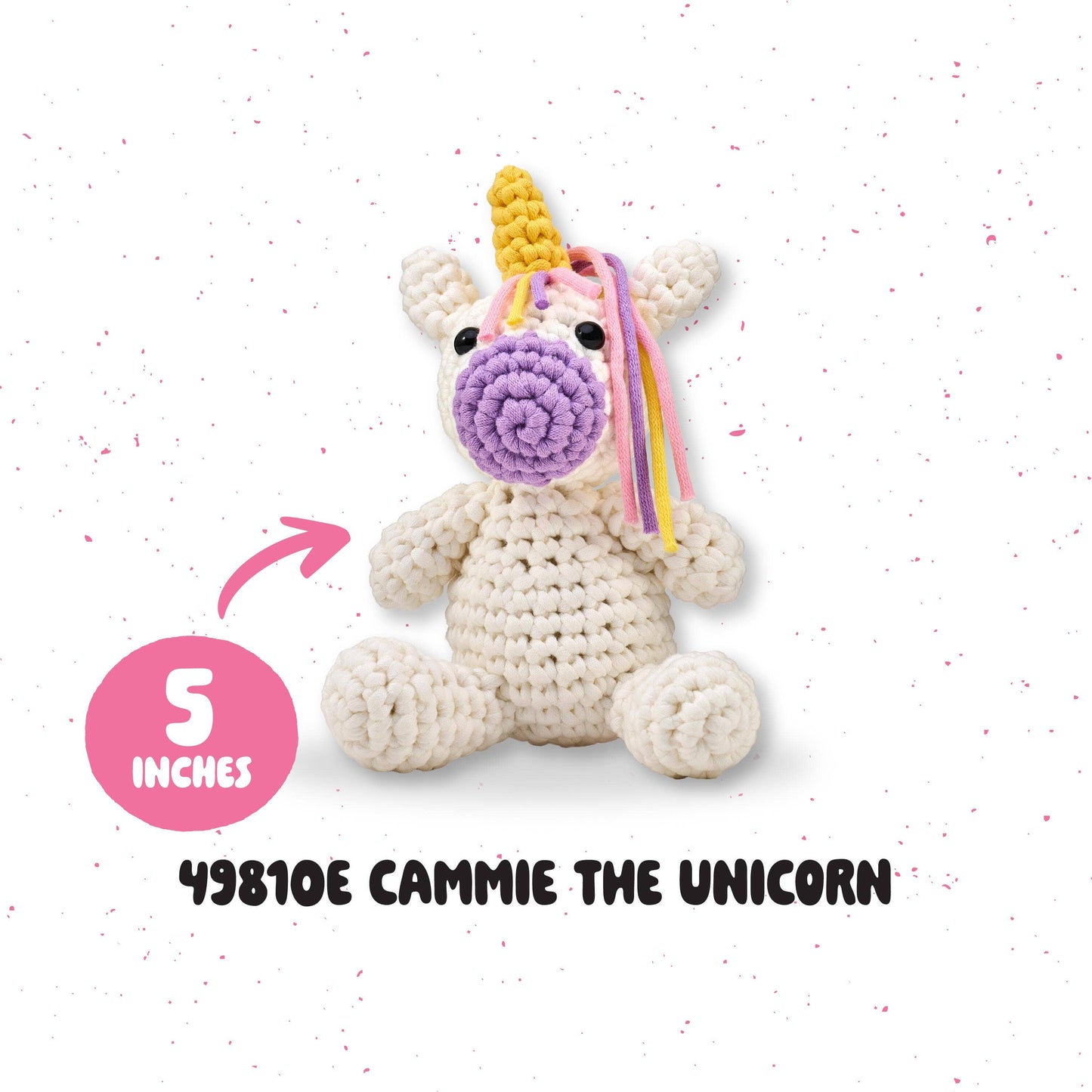 Bucilla ®  Amigurumi Crochet Kit - Cammie the Unicorn 5"