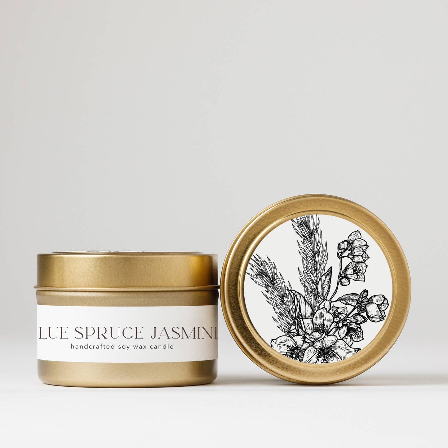 Blue Spruce + Jasmine Soy Candle
