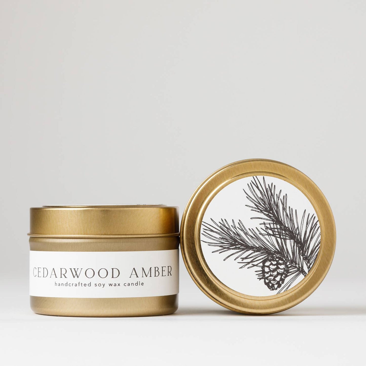 Cedarwood Amber Jar Soy Candle | Summer Wood