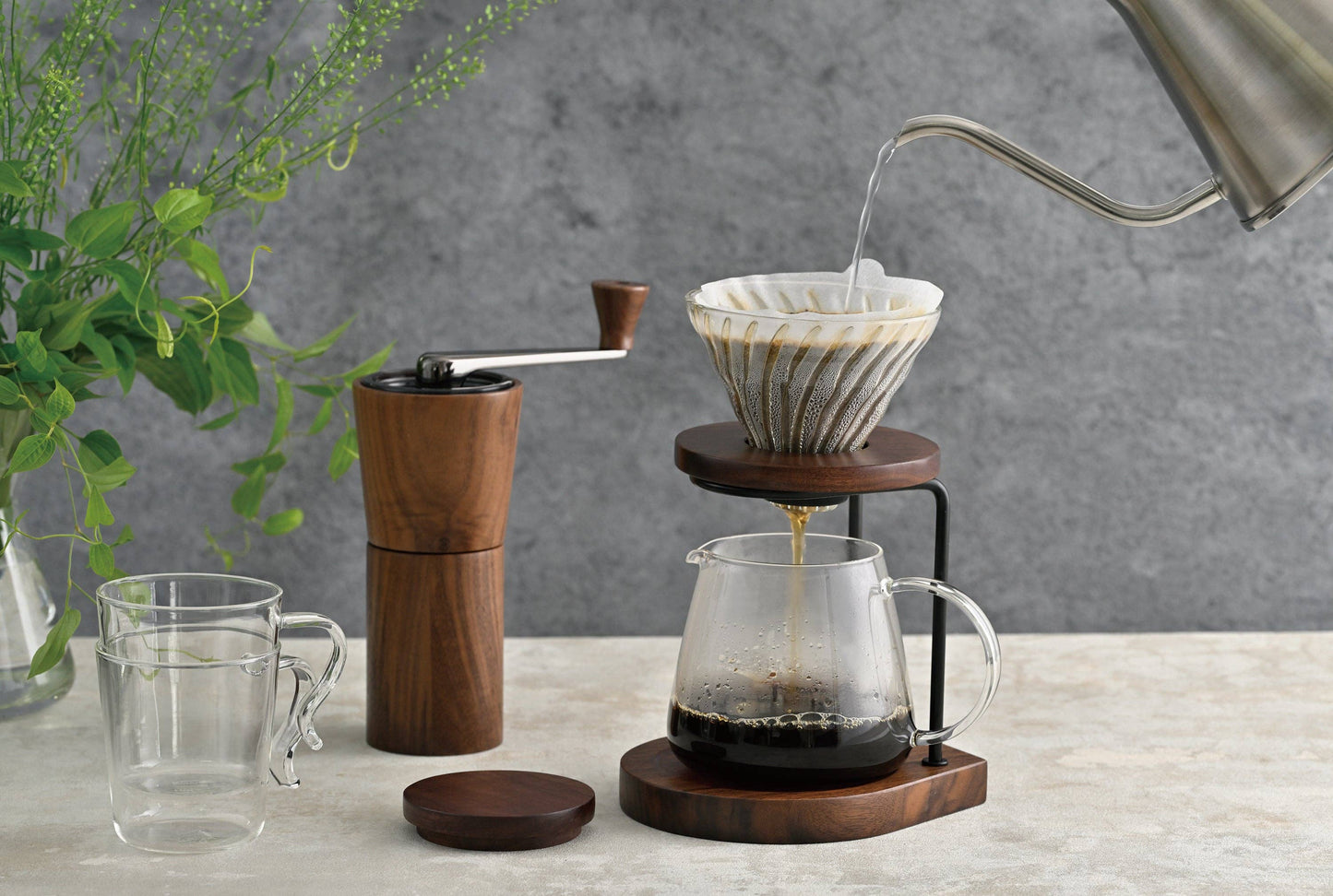 Walnut Series V60 Drip Stand 02 Set