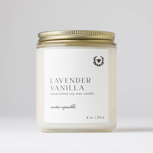 Lavender Vanilla Candle — Flora Collection
