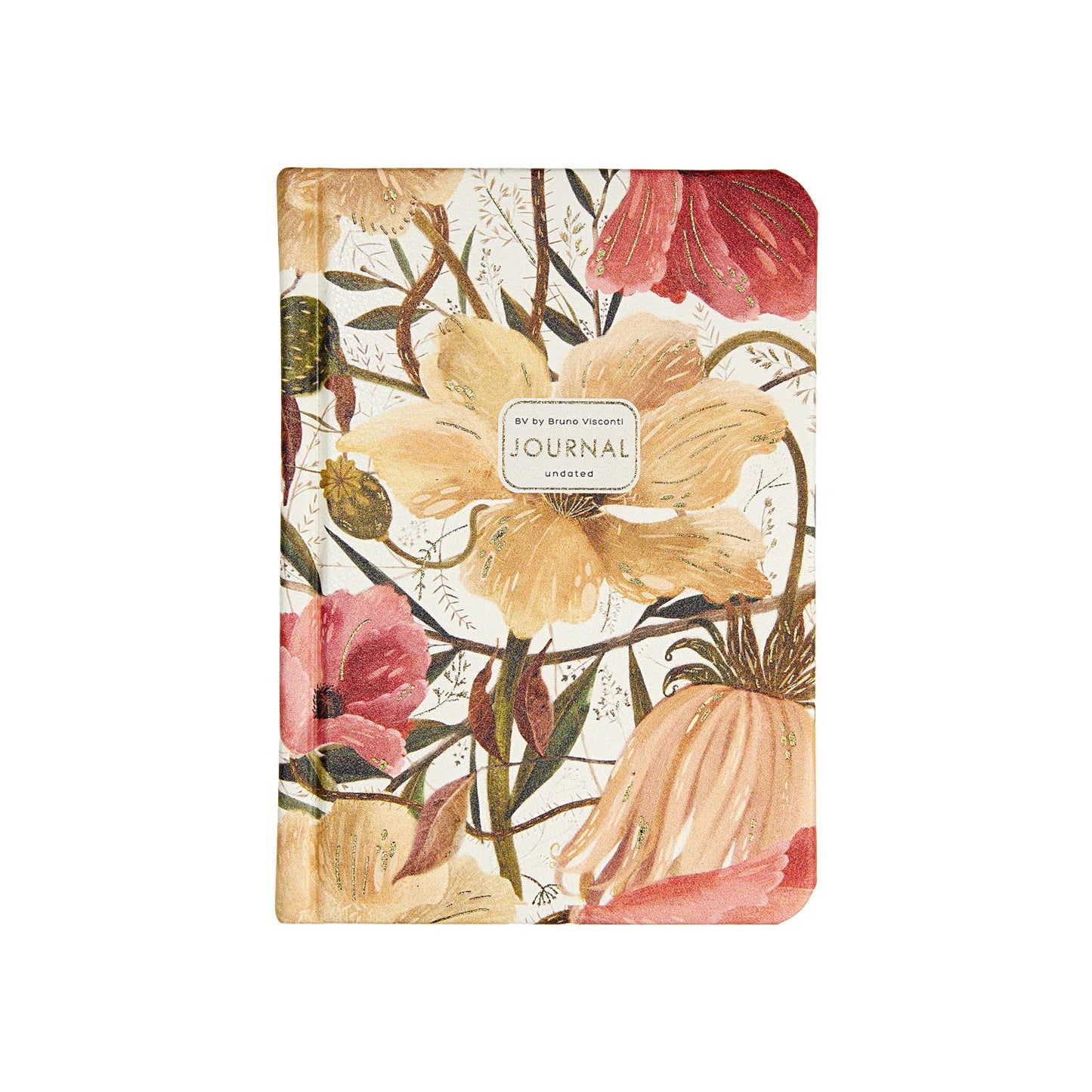 Vegan Leather Hardcover Daily Planner - Soft Petals