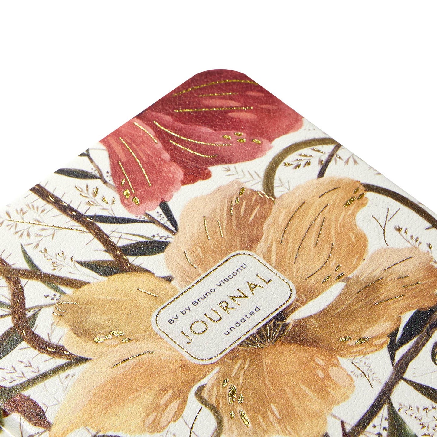 Vegan Leather Hardcover Daily Planner - Soft Petals