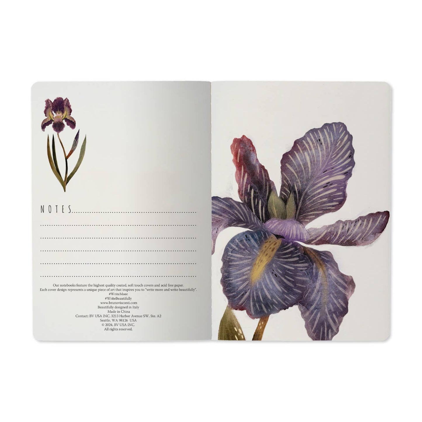 Irises Journaling Notebook