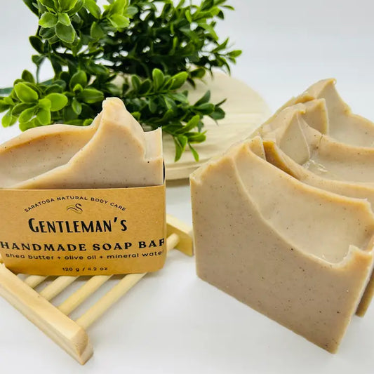 Saratoga Natural Gentleman's Handmade Soap Bar Vegan Cold Process